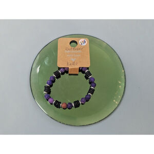 Purple Howlite & Lava Stone Diffuser Bracelet KIDS